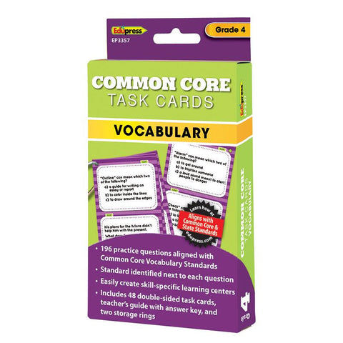 GR 4 COMMON CORE VOCABULARY TASK