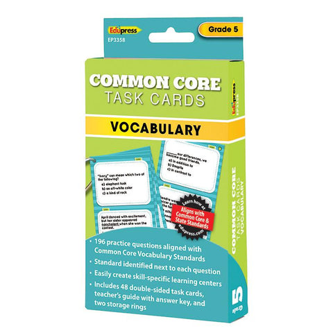 GR 5 COMMON CORE VOCABULARY TASK