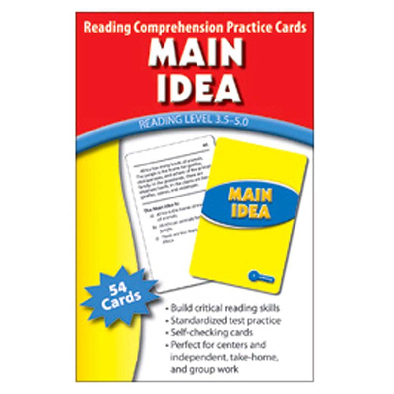 MAIN IDEA PRACTICE CARDS READING