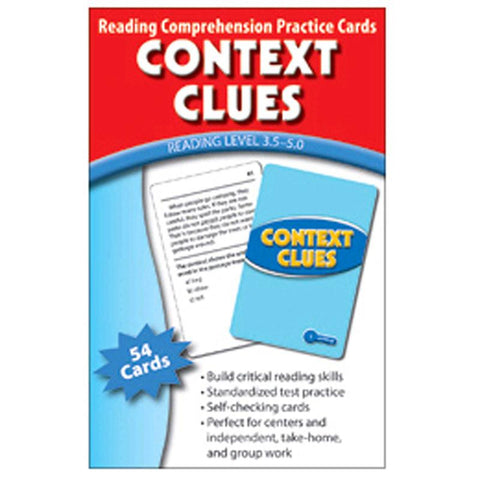 CONTEXT CLUES PRACTICE CARDS