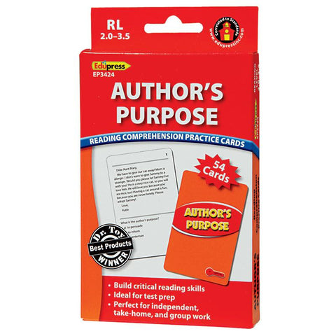 AUTHORS PURPOSE RCPC RED LEVEL