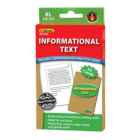 INFORMATIONAL TEXT GRN LVL READING