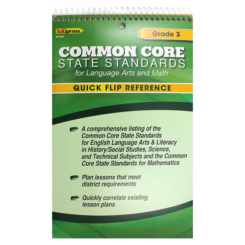 GR 3 QUICK FLIP FOR COMMON CORE