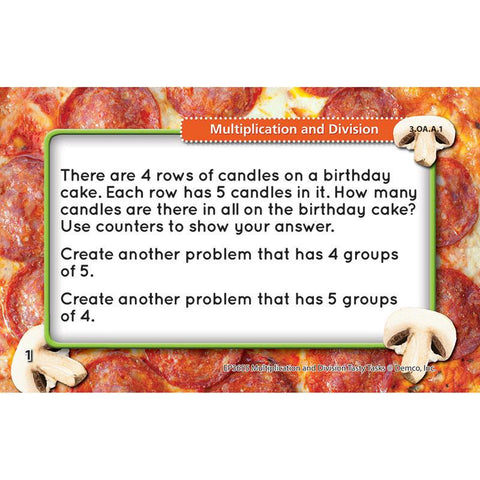 MATH TASTY TASK CARDS