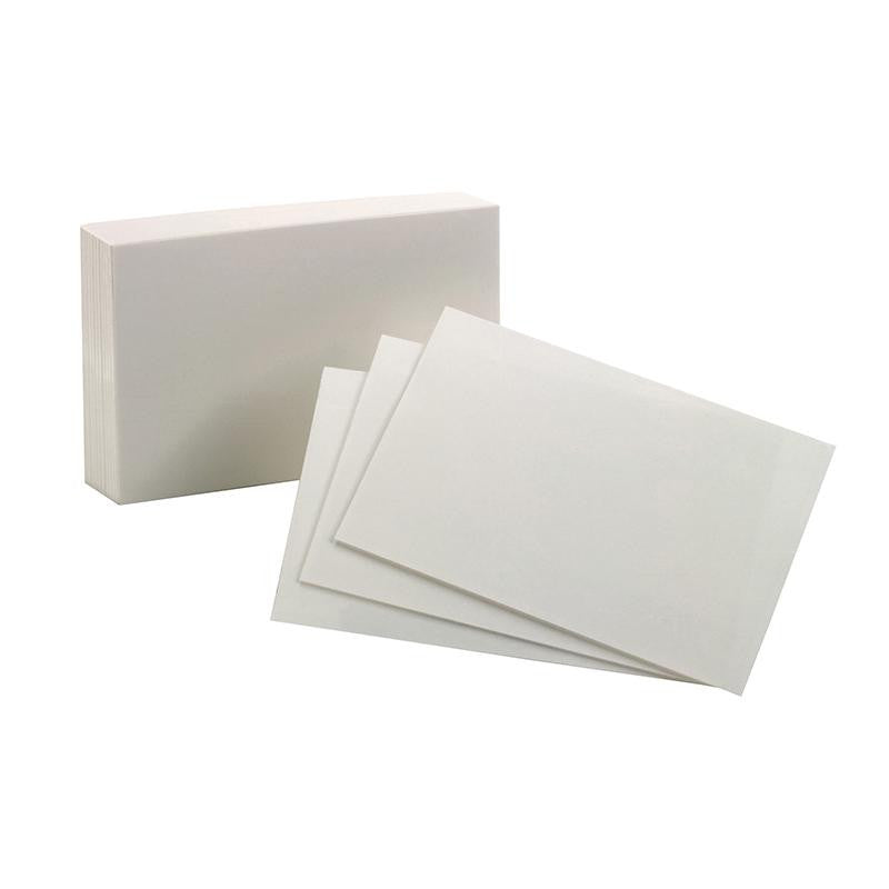 OXFORD INDEX CARDS 4X6 PLAIN WHITE