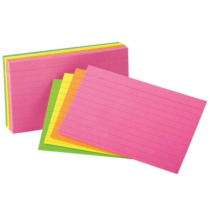 OXFORD GLOW INDEX CARDS 3X5