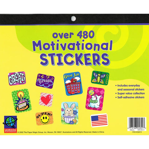 JUMBO STICKER BOOKS 480 CT