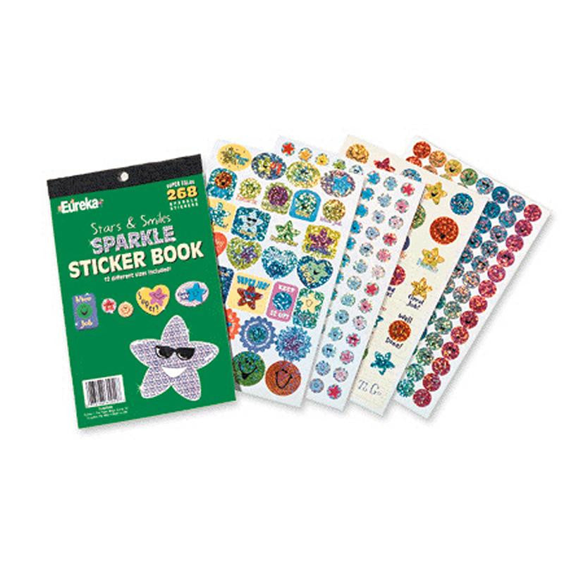 STARS & SMILES SPARKLE STICKER BOOK