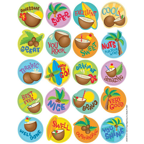 COCONUT SCENTED STICKERS