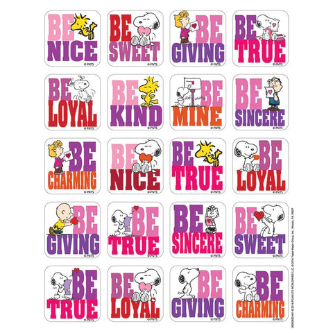 PEANUTS VALENTINES THEME STICKERS