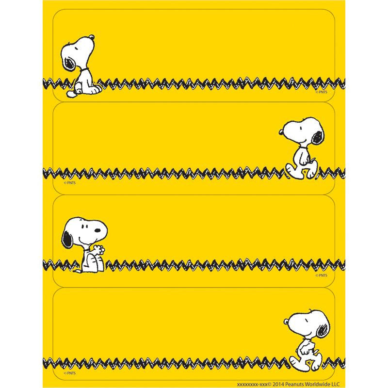 PEANUTS YELLOW LABEL STICKERS