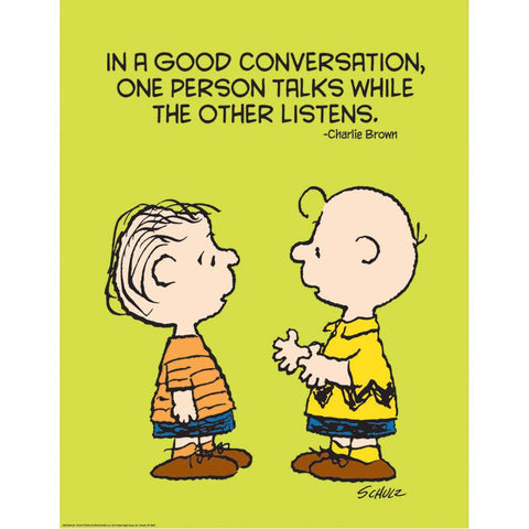 PEANUTS TALK AND LISTEN 17X22