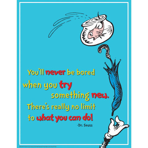 DR SEUSS TRY SOMETHING NEW 17X22