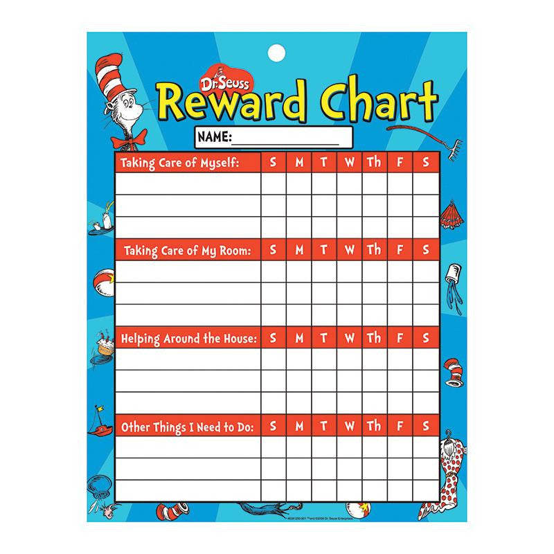 CHORE CHART CAT IN HAT REWARD