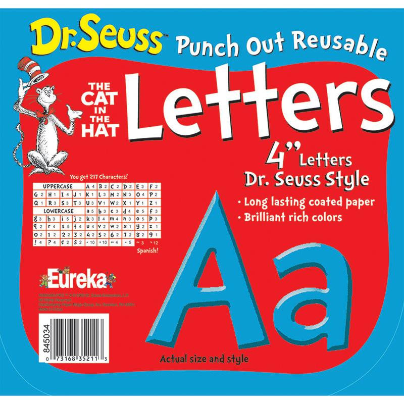 DR SEUSS PUNCH OUT DECO LETTERS BLU