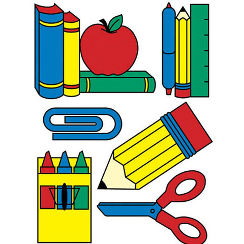 WINDOW CLING SCHOOL TOOLS 12 X 17