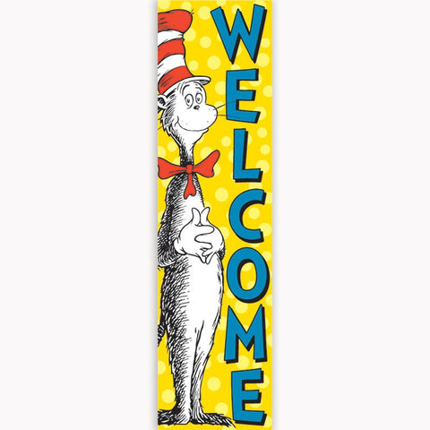 VERTICAL BANNER CAT IN THE HAT