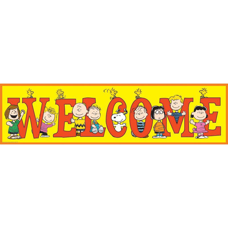 PEANUTS WELCOME BANNER