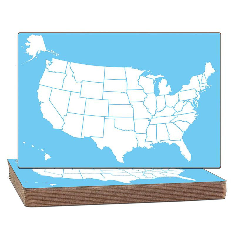 US MAP DRY ERASE BOARD CLASSPACK