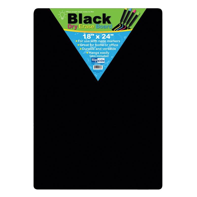 BLACK DRY ERASE BOARDS 18 X 24