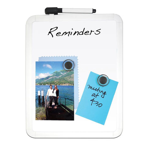 FRAMED MAGNETIC DRY ERASE BOARD SET