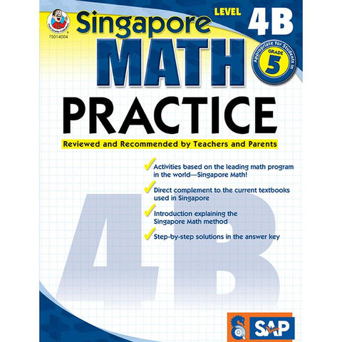 SINGAPORE MATH LEVEL 4B GR 5