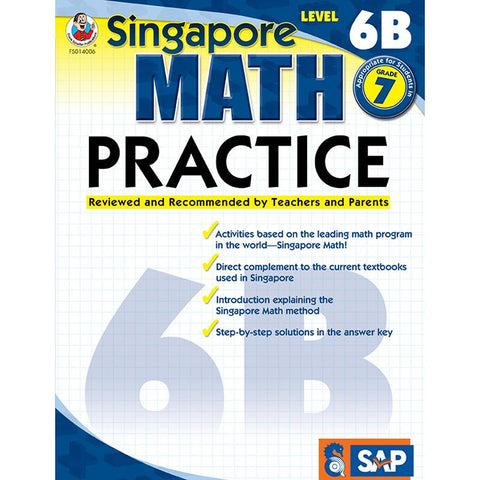 SINGAPORE MATH LEVEL 6B GR 7