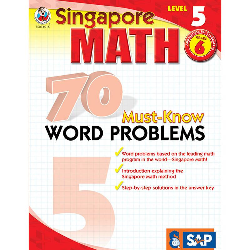 SINGAPORE MATH LEVEL 5 GR 6 70 MUST