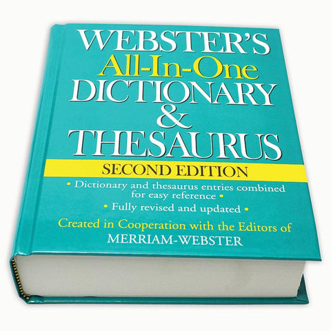 WEBSTERS ALL IN ONE DICTIONARY &