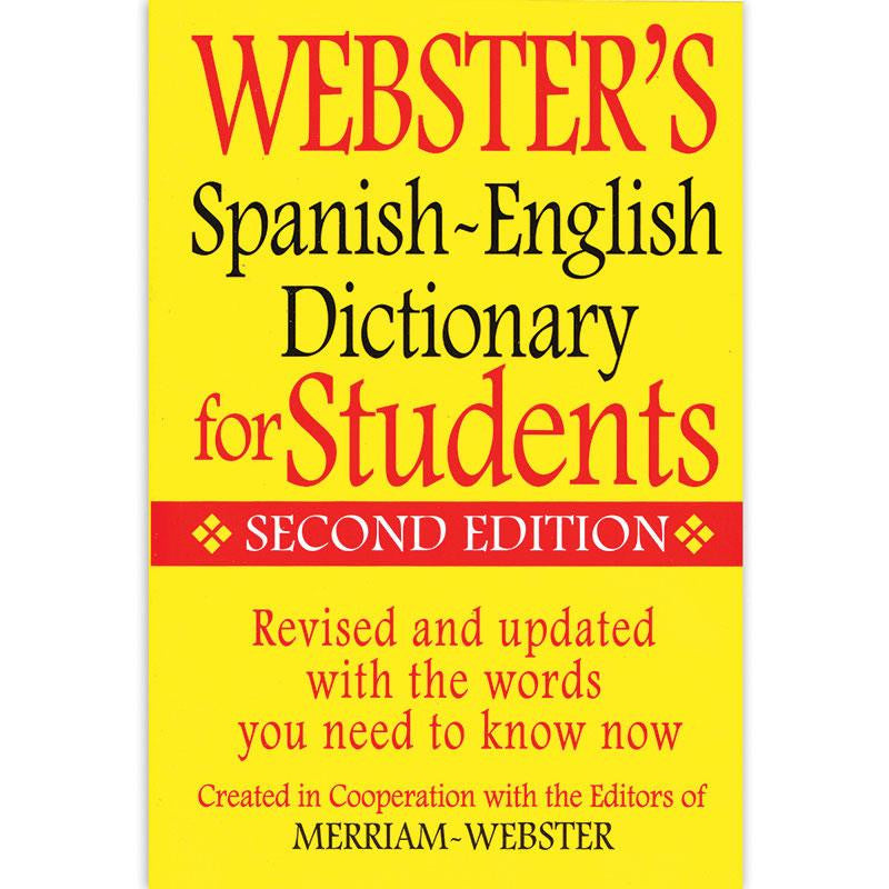 WEBSTERS SPANISH ENGLISH DICTIONARY