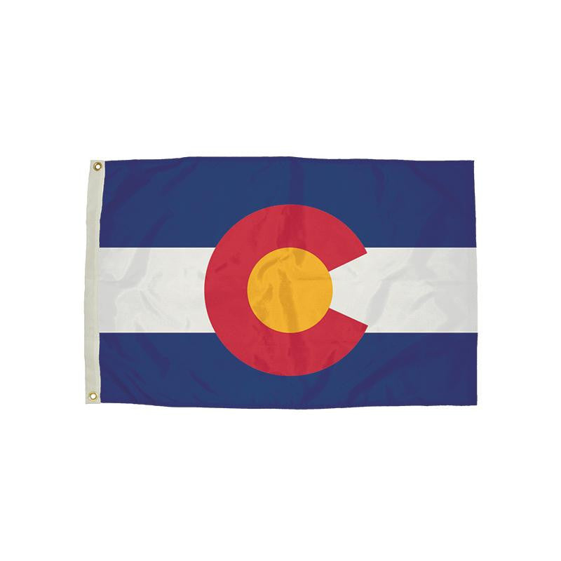 3X5 NYLON COLORADO FLAG HEADING &