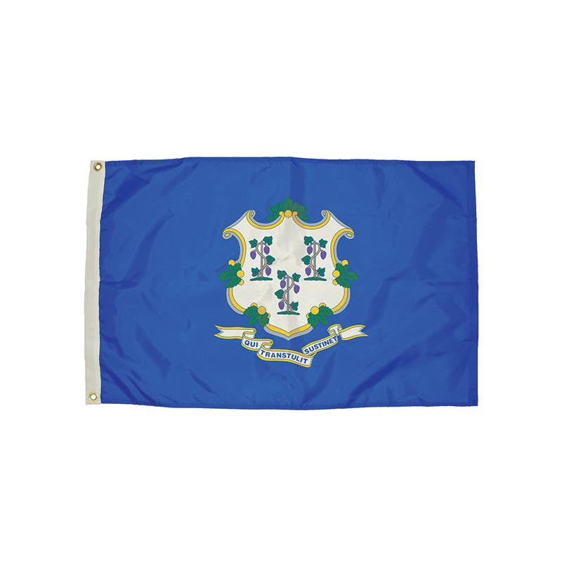 3X5 NYLON CONNECTICUT FLAG HEADING