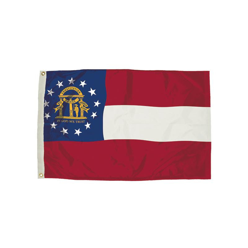 3X5 NYLON GEORGIA FLAG HEADING &