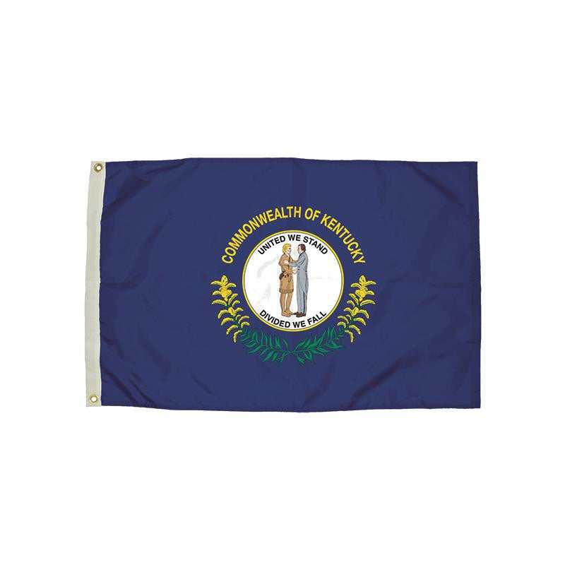 3X5 NYLON KENTUCKY FLAG HEADING &