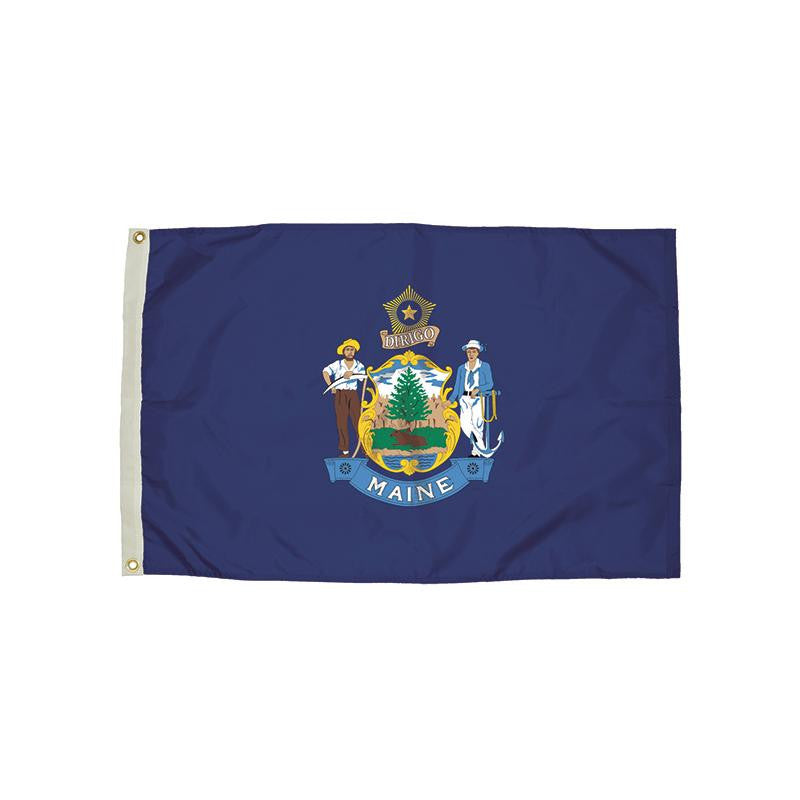 3X5 NYLON MAINE FLAG HEADING &