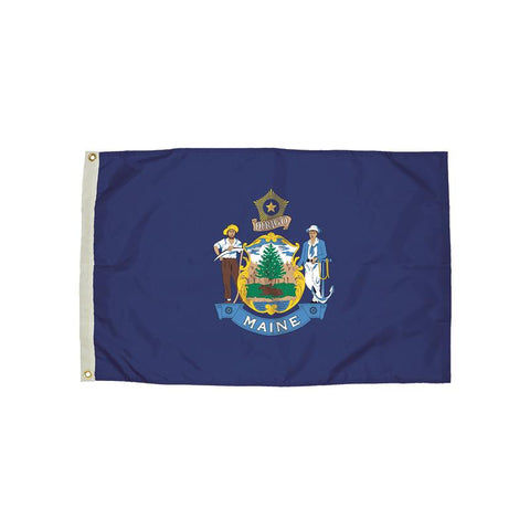 3X5 NYLON MAINE FLAG HEADING &