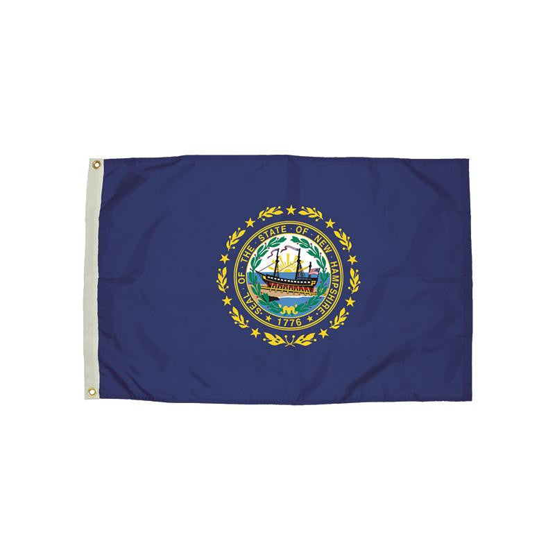 3X5 NYLON NEW HAMPSHIRE FLAG