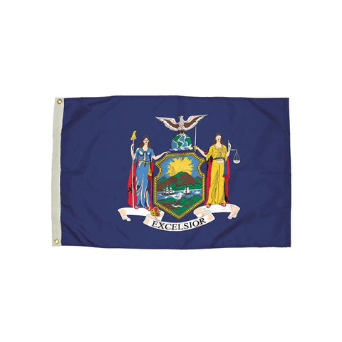 3X5 NYLON NEW YORK FLAG HEADING &