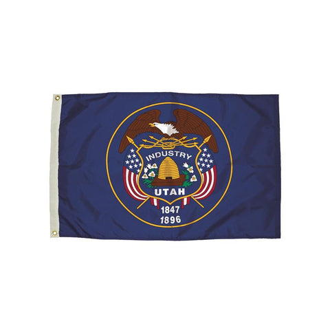 3X5 NYLON UTAH FLAG HEADING &