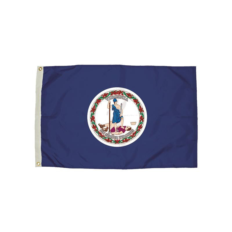 3X5 NYLON VIRGINIA FLAG HEADING &