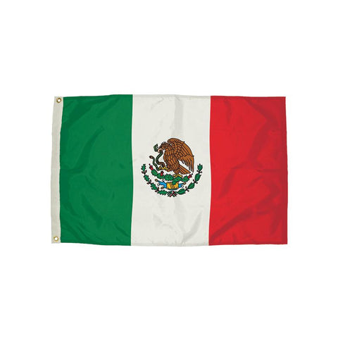 3X5 NYLON MEXICO FLAG HEADING &