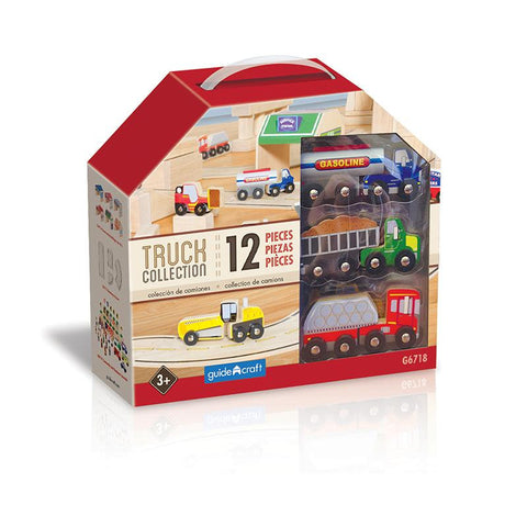 WOODEN TRUCK COLLECTION SET OF 12