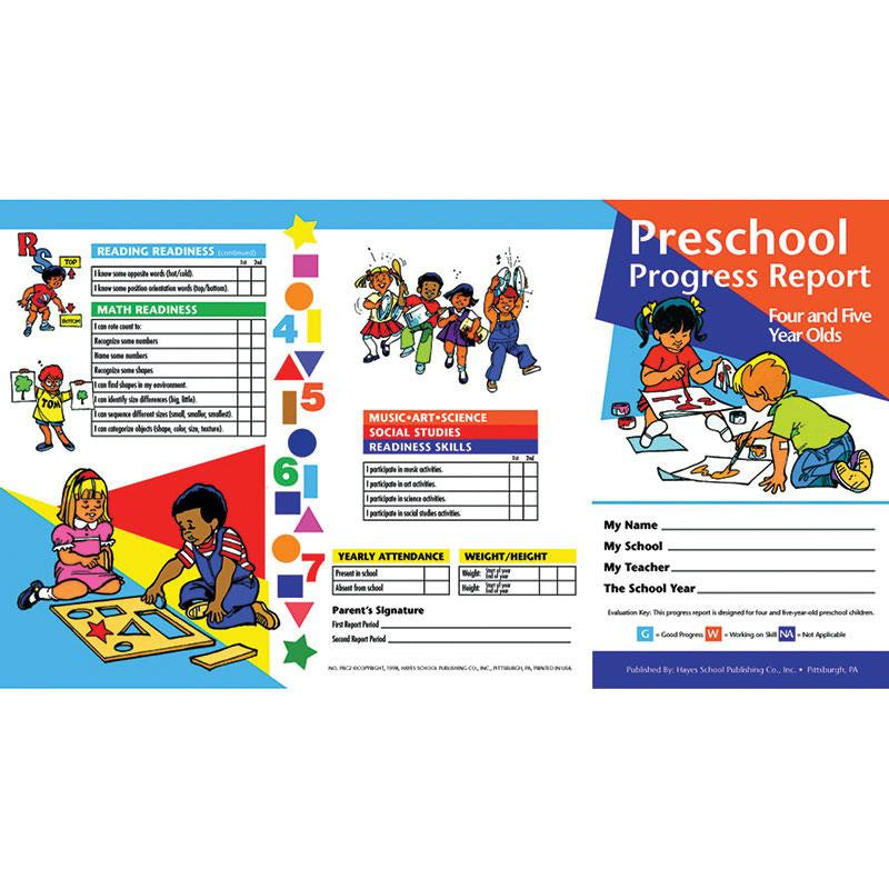 PROGRESS REPORTS PK 10-PK 4-5 YEAR