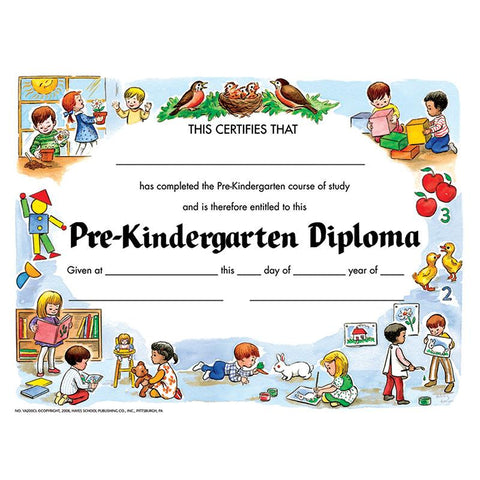 PRE-KINDERGARTEN DIPLOMA 30-PK