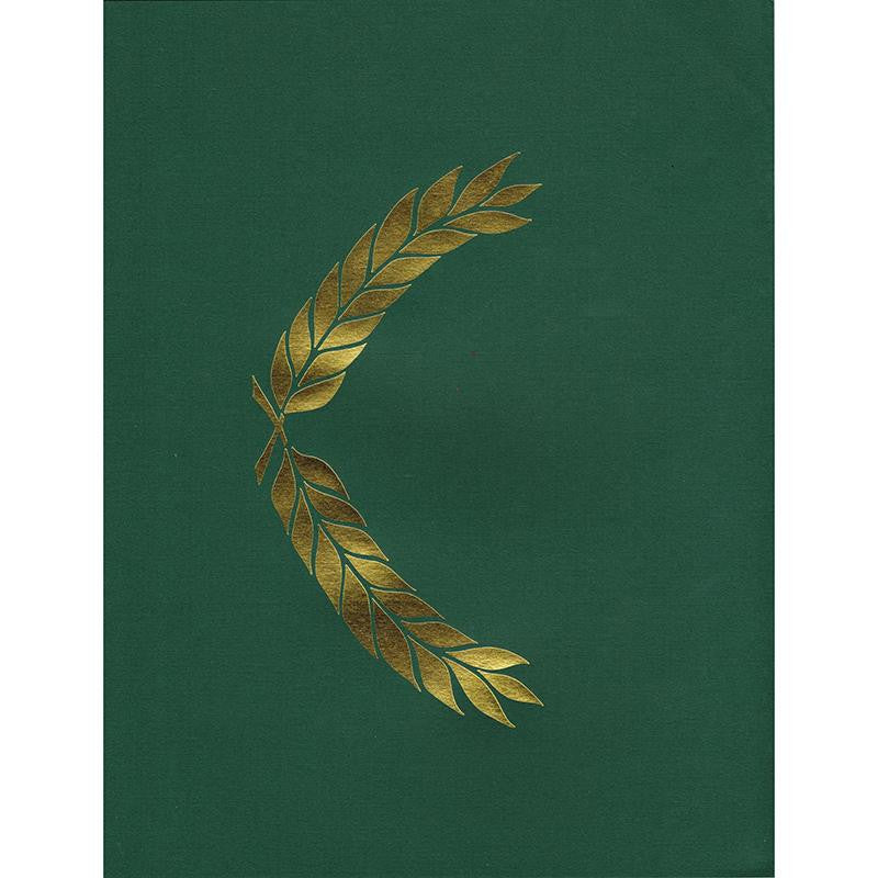 PRESENTATION FOLDER GREEN EMBOSSED