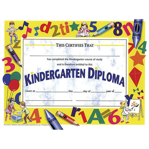 DIPLOMAS KINDERGARTEN 30-PK 8.5X11