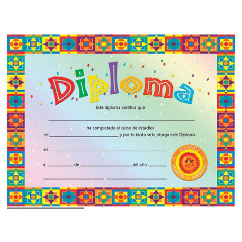 CERTIFICATES DIPLOMA SPANISH 30-SET