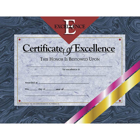 CERTIFICATES OF EXCELLENCE 30 PK