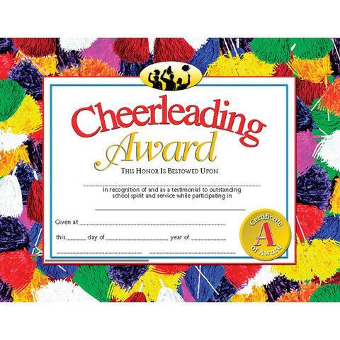 CHEERLEADING AWARD 30PK 8.5 X 11