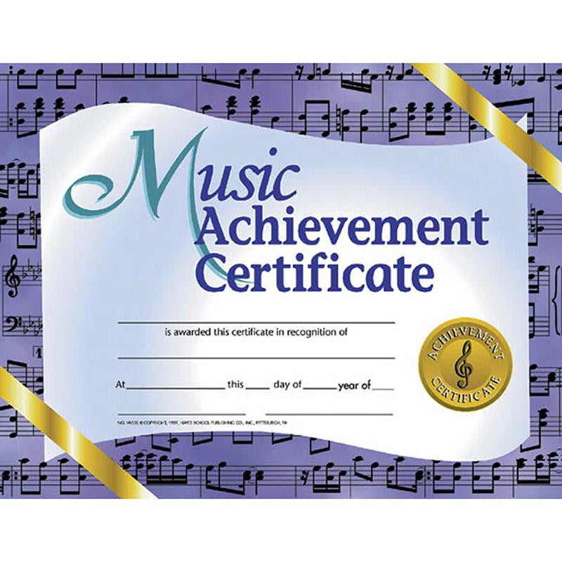 MUSIC ACHIEVEMENT 30-PK 8.5 X 11